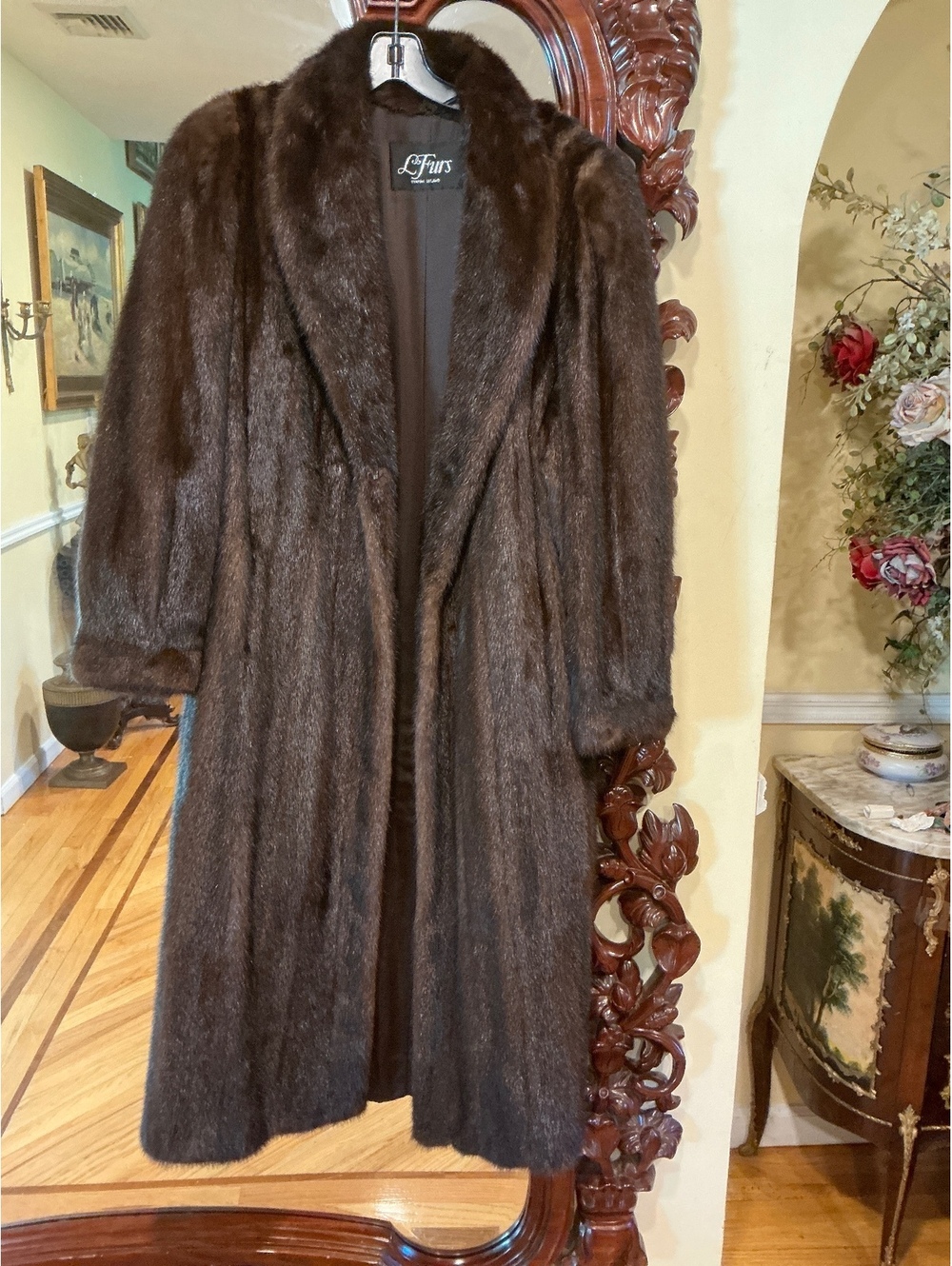 Mink Fur Coat Size L